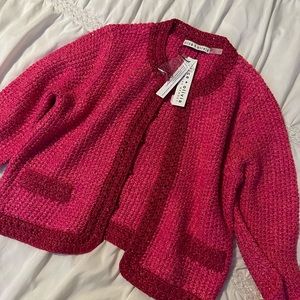 Alice and Olivia new pink cardigan